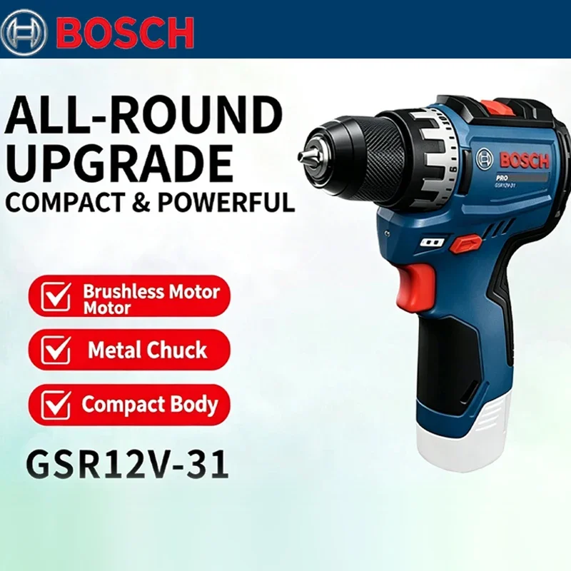 Power Tools For Woodworking - مثقاب كهربائي بوش GSR 12V-31 بدون