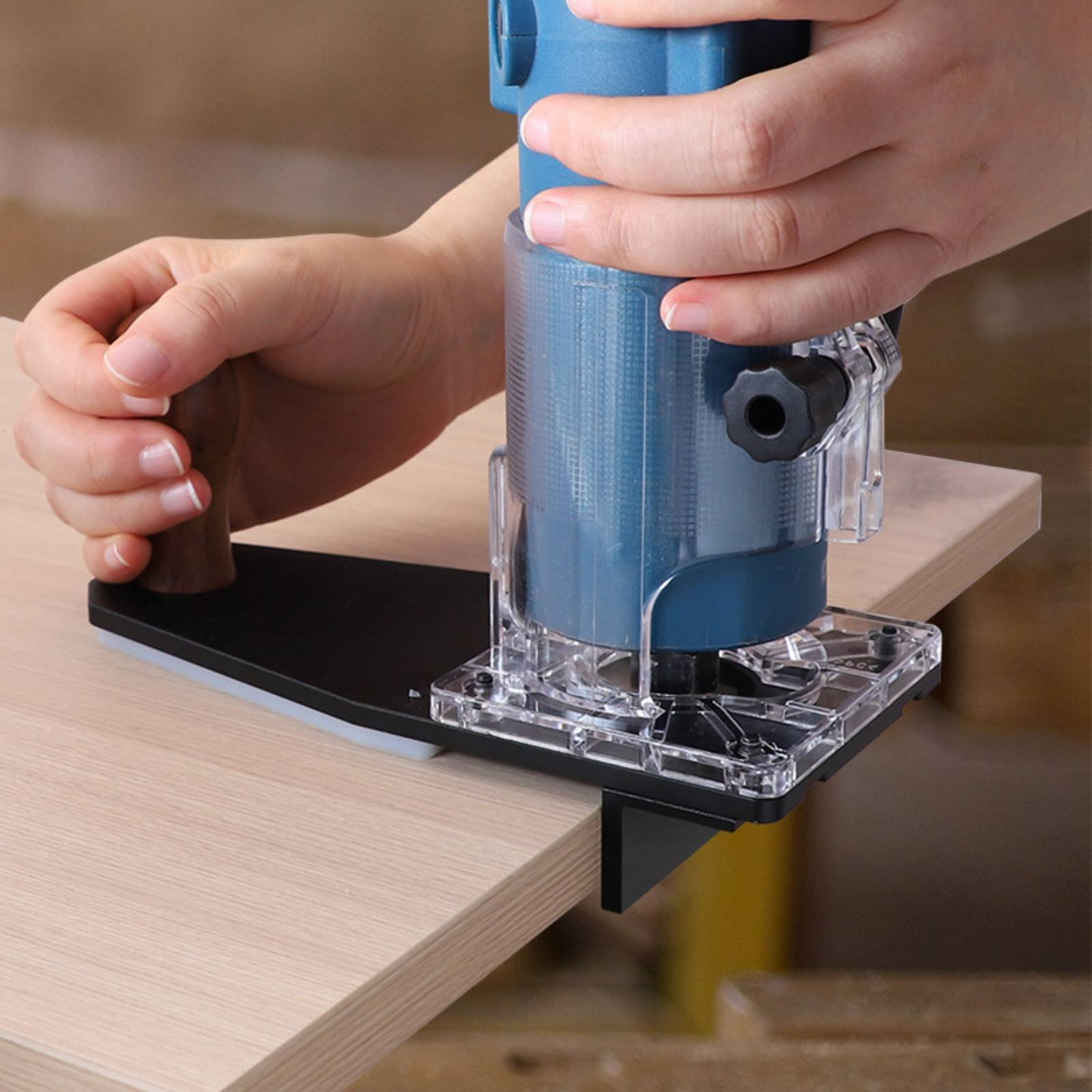 Power Tools Construction - قاعدة تشذيب الحواف للتحكم الثابت، قاعدة