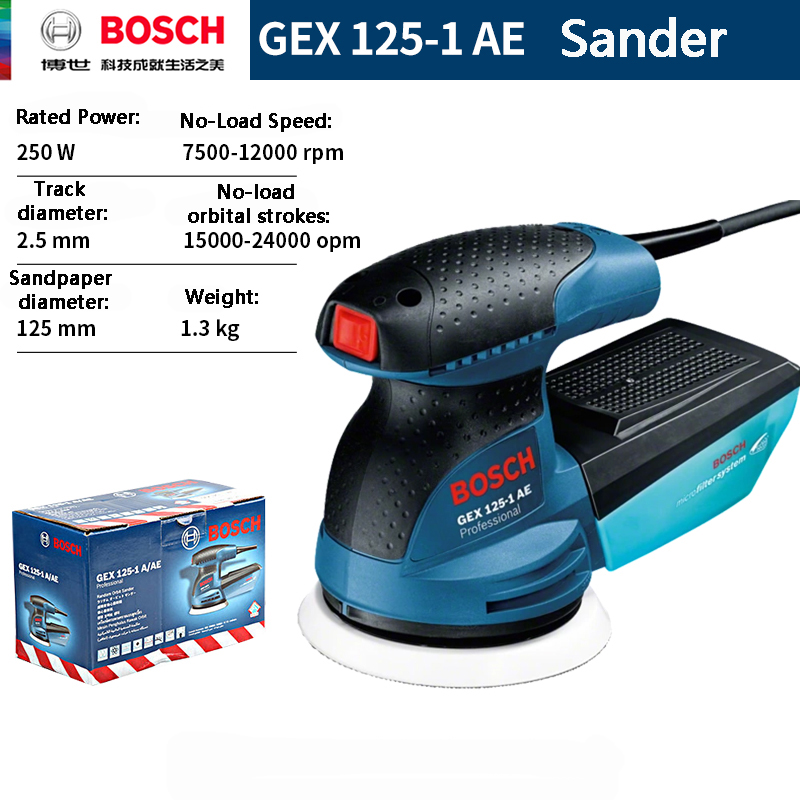 Power Tools Sander - بوش GEX 125-1AE 220V آلة صنفرة