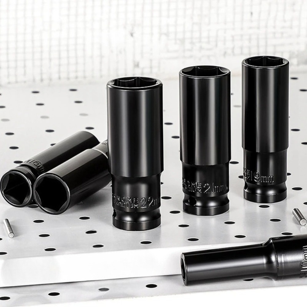 Power Tools Pneumatic - مفتاح ربط عميق مقاس 1/2 بوصة،
