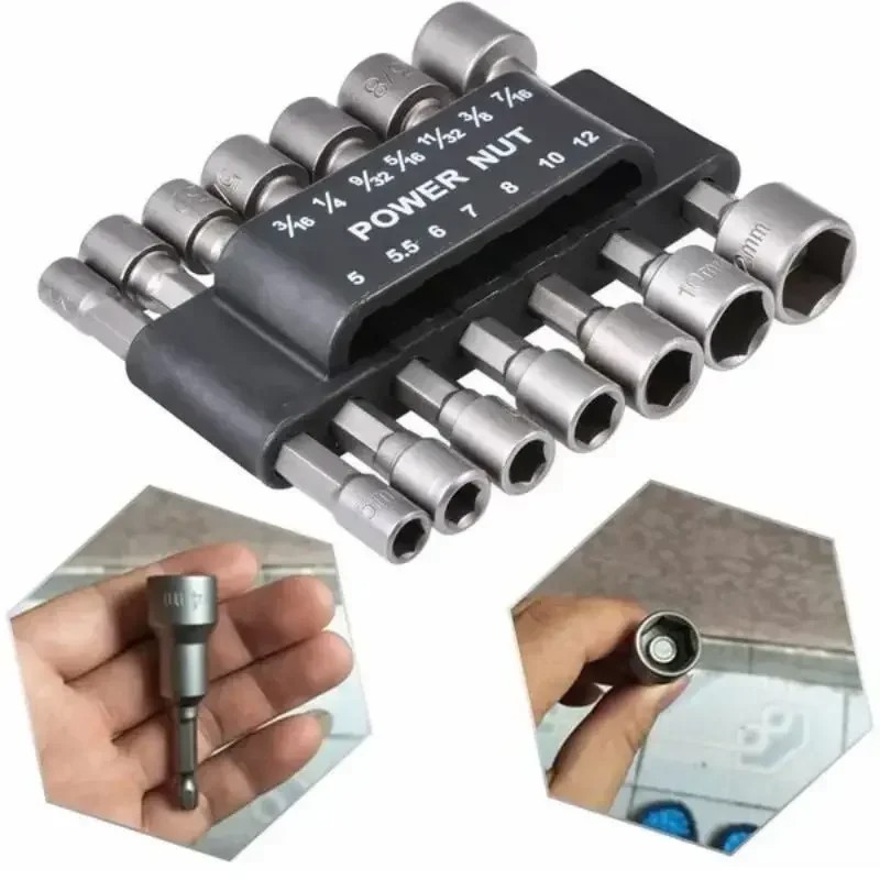 Power Tools Pneumatic - 9/14 قطعة مجموعة مفتاح بانة مثقاب