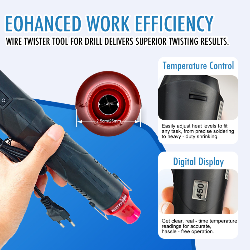 220 فولت مسدس هواء ساخن لحام د - مراجعة Heat Gun Variable وسعره