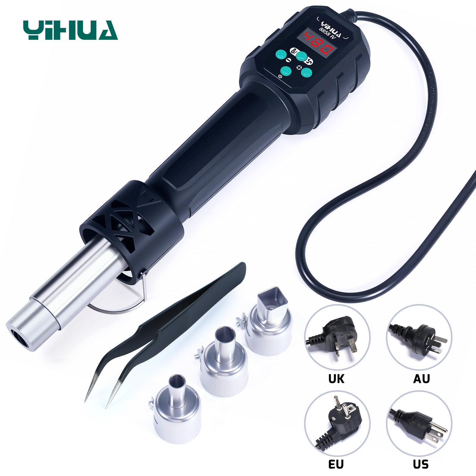YIHUA مسدس هواء ساخن درجة الحر - مراجعة Heat Gun Variable وسعره