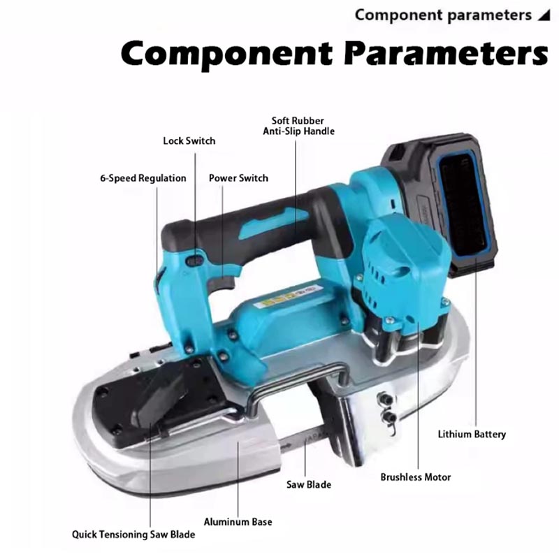 منشار شريطي محمول بقوة 490 واط - مراجعة Power Tools Wood وسعره