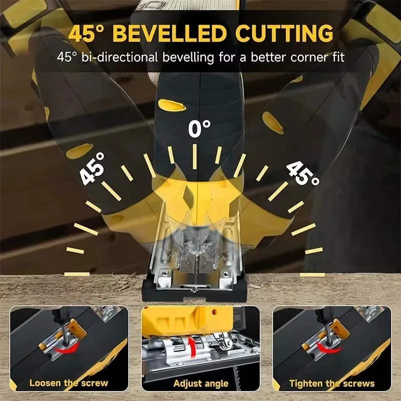 منشار منحني كهربائي لاسلكي بدو - مراجعة Power Tools For Woodworking وسعره