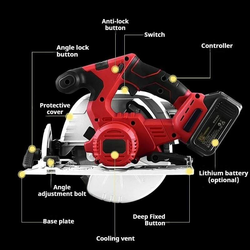 آلة قطع كهربائية لاسلكية تعمل  - مراجعة Power Tools Wood وسعره