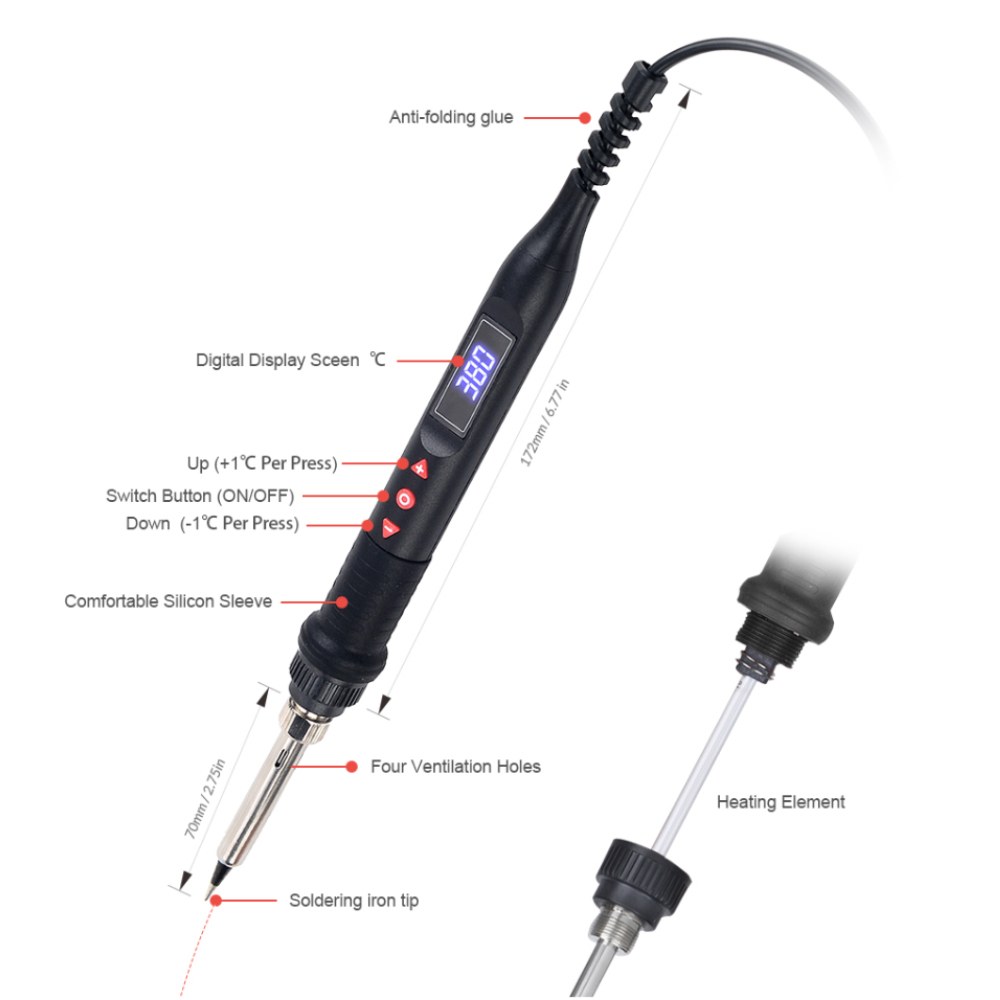 JCD 750 واط مايكرو الحرارة بند - مراجعة Heat Gun Variable وسعره