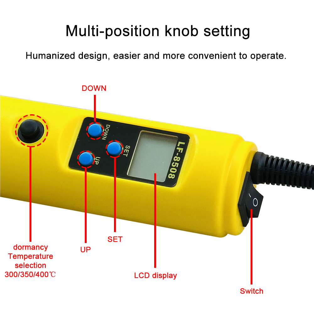 LCD الرقمية الحرارة مسدس هواء  - مراجعة Heat Gun Variable وسعره