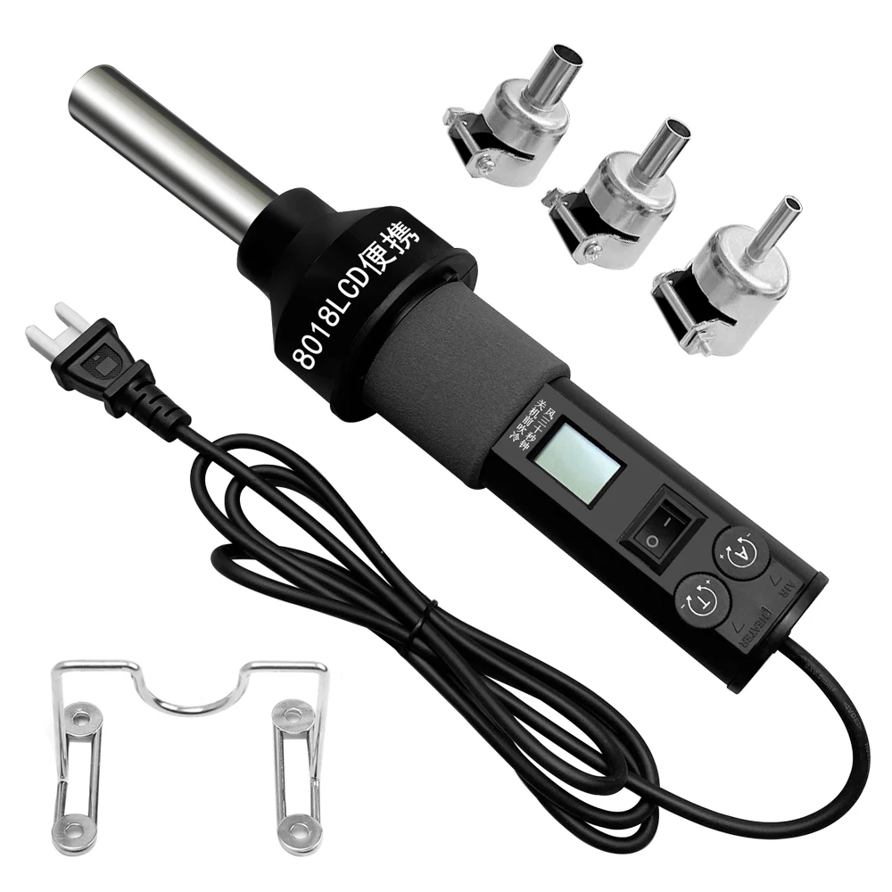 LCD الرقمية الحرارة مسدس هواء  - مراجعة Heat Gun Variable وسعره