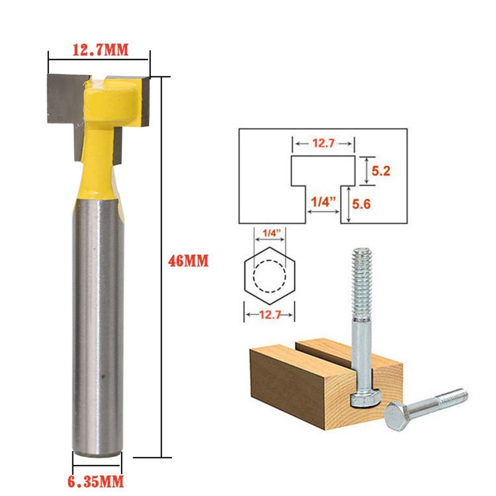 A11I 1/4 بوصة عرقوب T-فتحة الق - مراجعة Power Tools For Woodworking وسعره