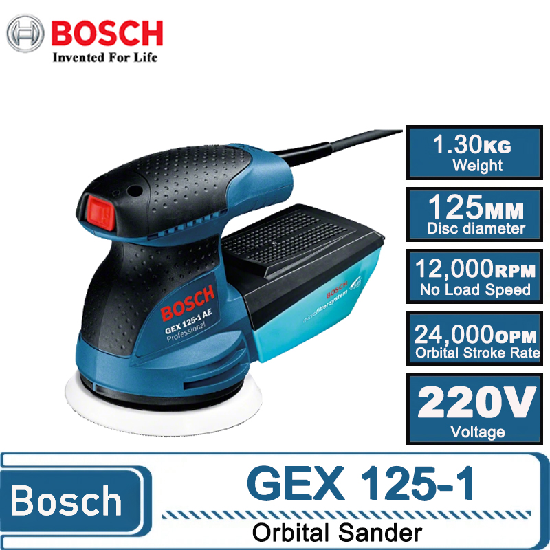 بوش GEX 125-1AE 220V آلة صنفرة - مراجعة Power Tools Sander وسعره