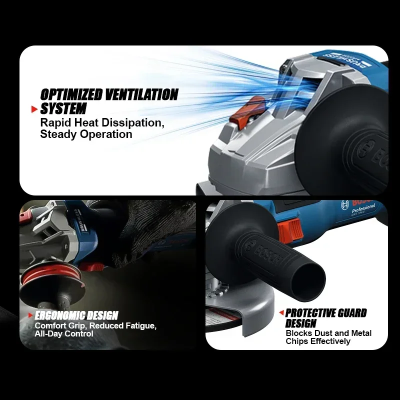 جلاخة زاوية لاسلكية BOSCH GWS  - مراجعة Power Tools Grinder وسعره