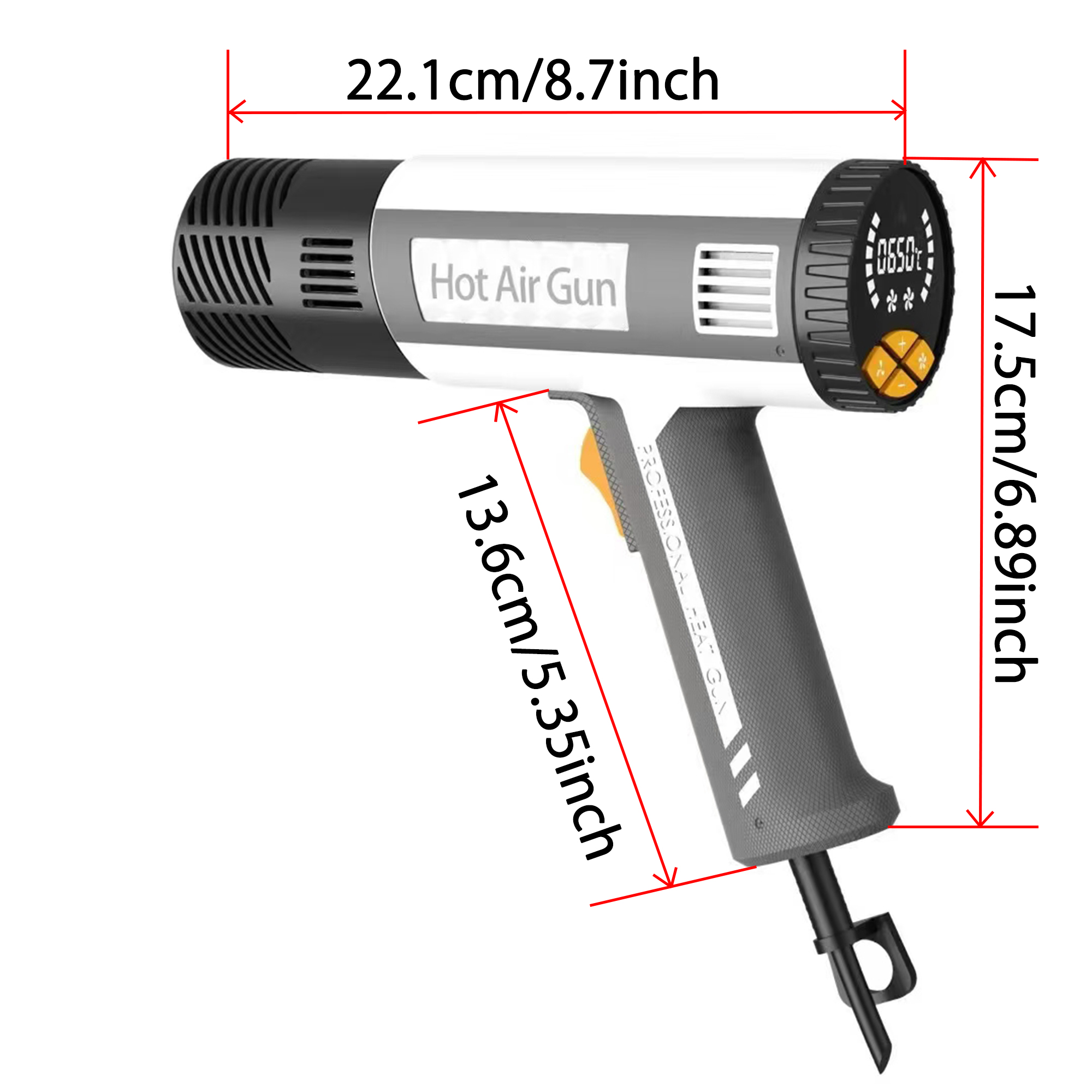 مسدس الحرارة 60 ℃ - 650 ℃   مج - مراجعة Heat Gun Variable وسعره