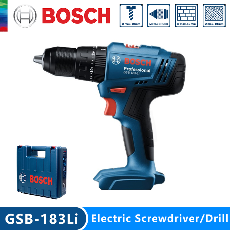 مثقاب بوش الكهربائي GSB183-LI، - مراجعة Power Tools Wood وسعره