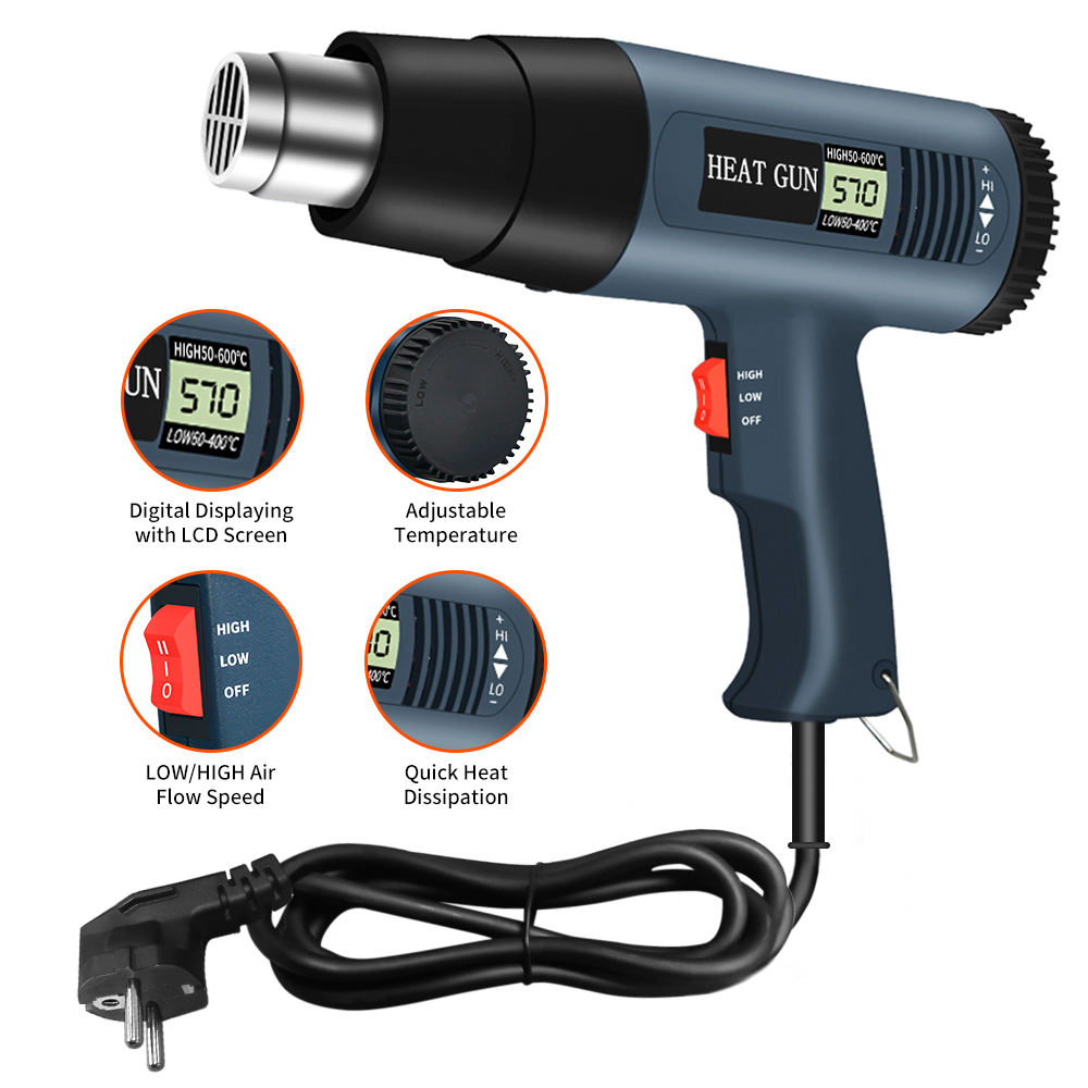 مسدس حراري بقوة 2000 واط مع تس - مراجعة Heat Gun Variable وسعره