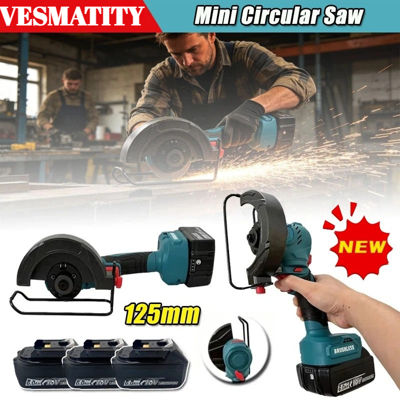 جلاخة زاوية 125 مم، أداة قطع ك - مراجعة Power Tools Construction وسعره